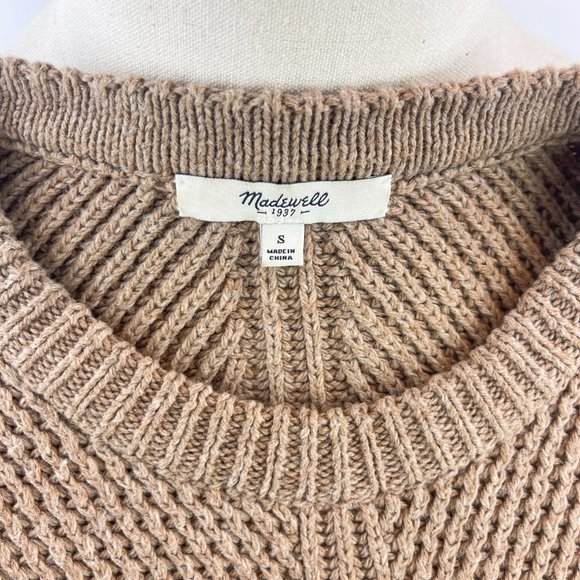 Madewell Hexcomb Texture Sweater Light Brown - Picture 5 of 5